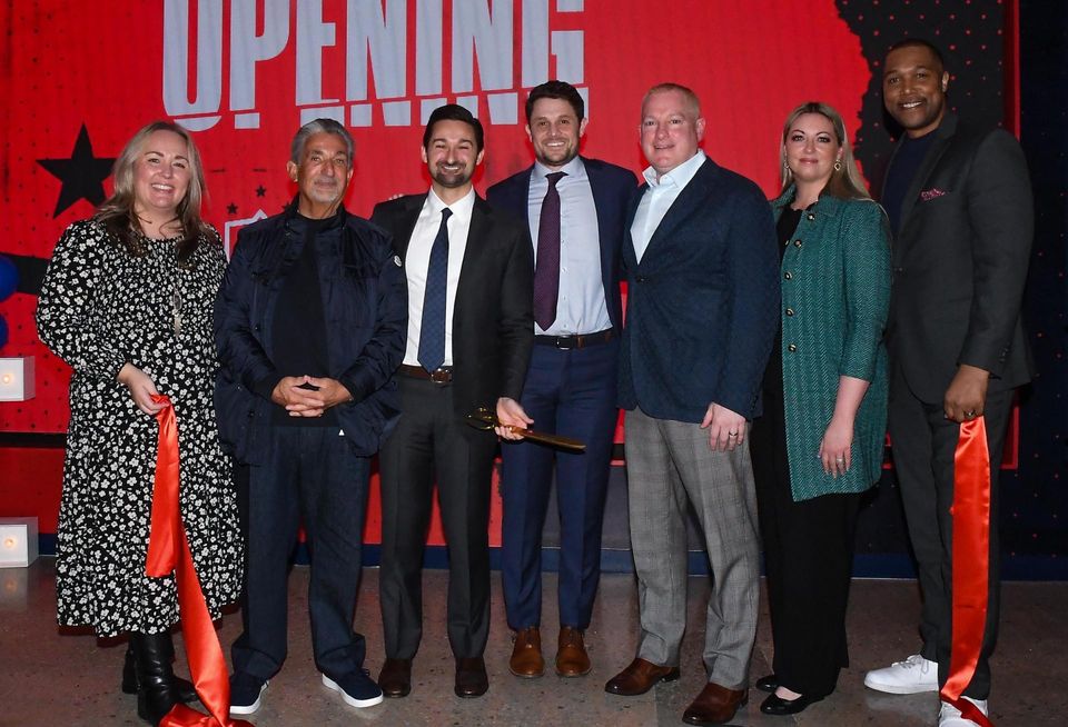 Monumental Sports & Entertainment’s Jordan Silberman (President, Venues) pictured at the grand-opening of MSE’s premier esports and entertainment venue District E Powered by Ticketmaster in March of 2023.