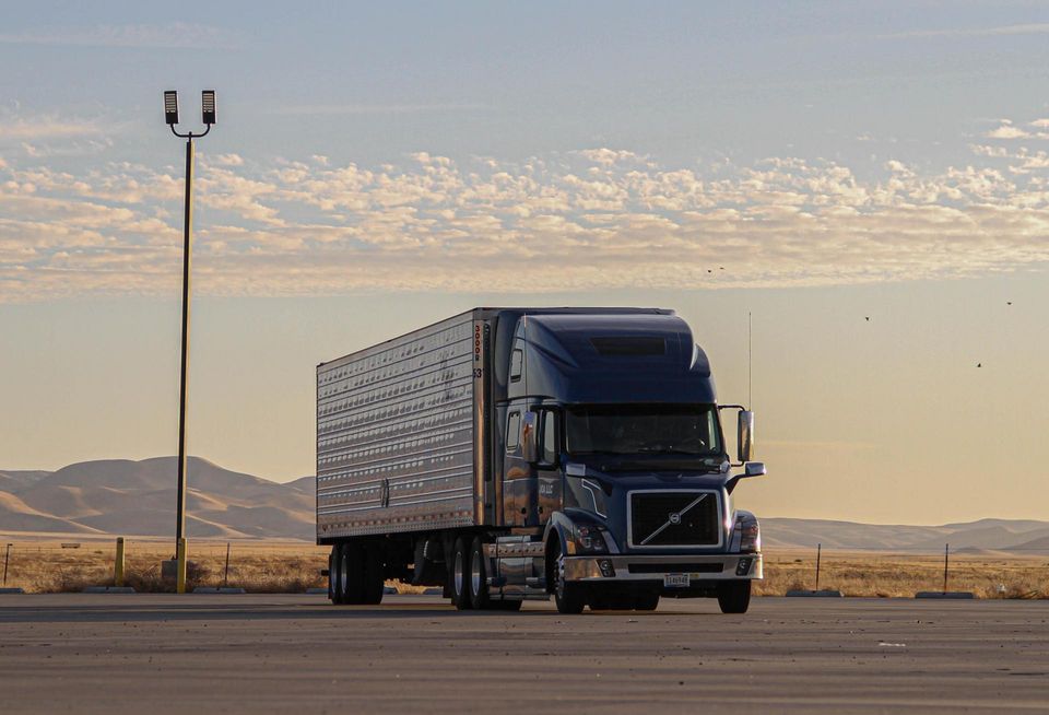 Freight truck driving in the U.S.