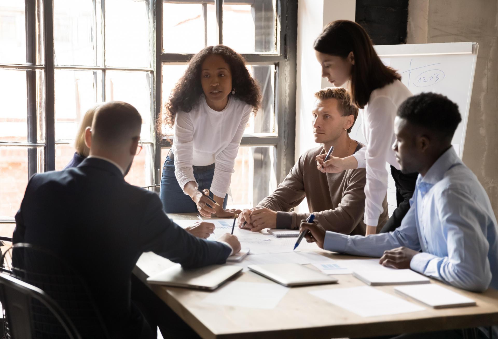 A meeting of diverse executives