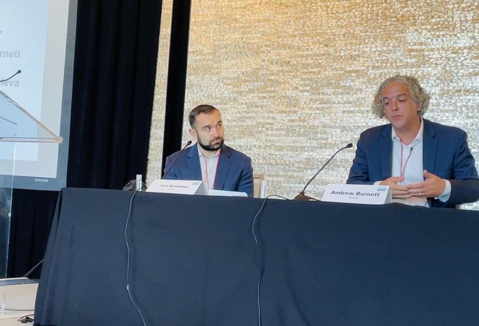 Bisnow's Jon Banister and Stantec's Andrew Burnett