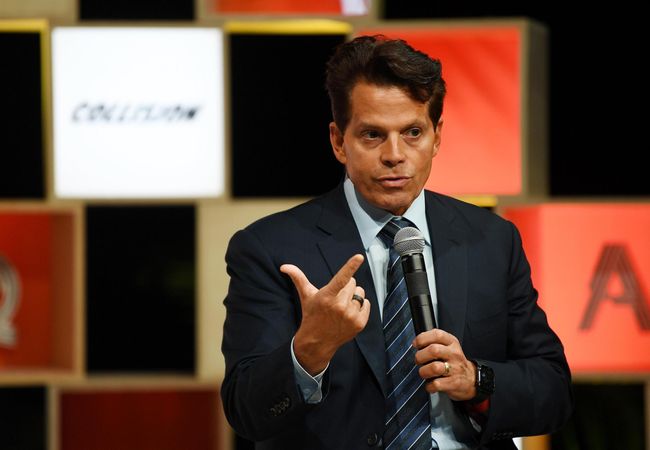 Anthony Scaramucci speaking at the Collision Conference