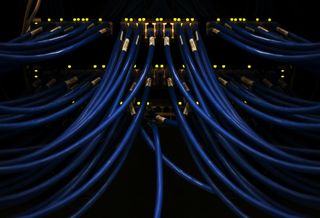 data center server room ethernet cable cables