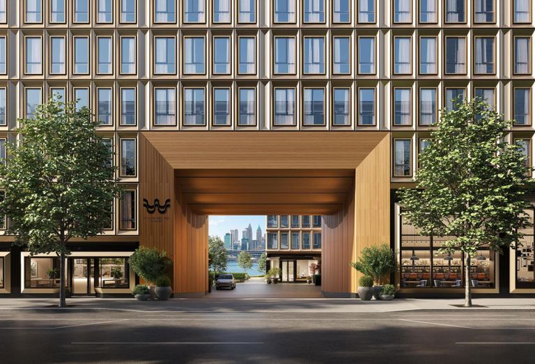 The Williamsburg Wharf project spans nearly 4 acres along Kent Avenue and is being designed as an 