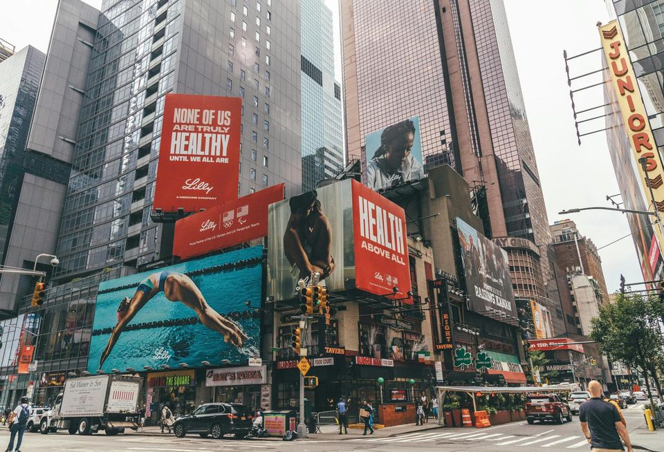 Times Square, which has one of the heaviest concentrations of retail vacancies among NYC's prime retail corridors.
