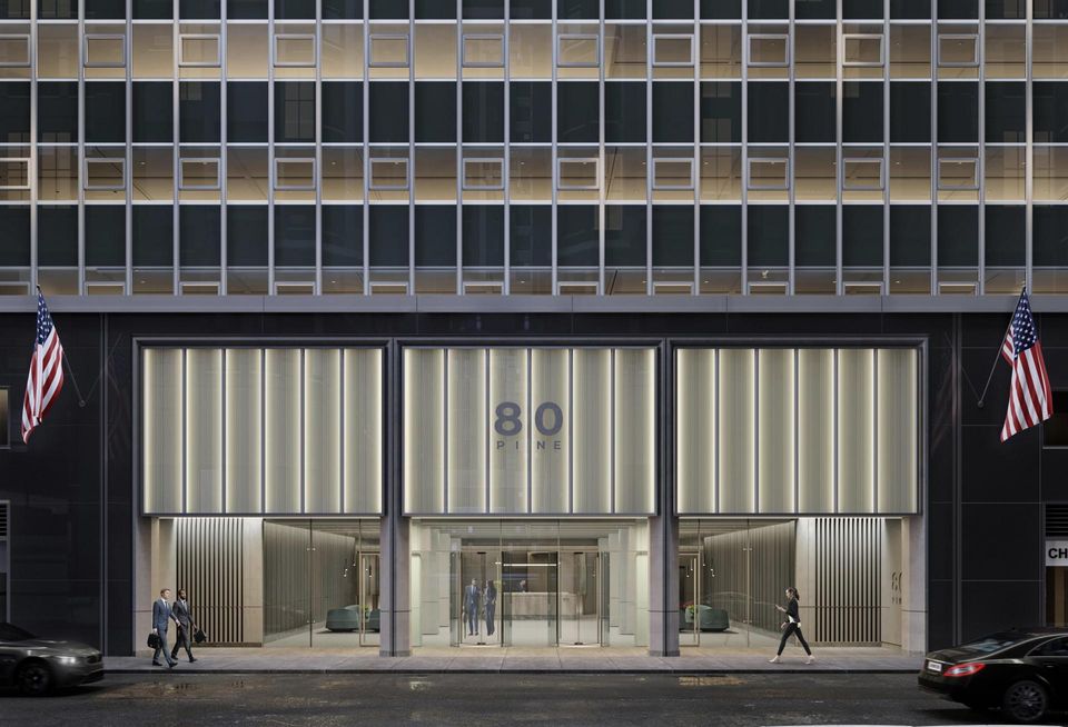 Rendering of renovation at 80 Pine