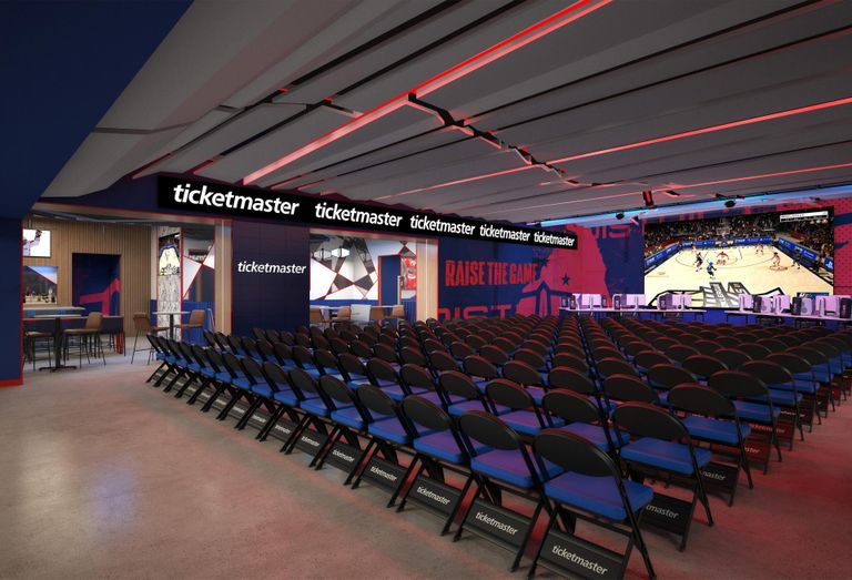 The new esports venue, District E, slated to open next to Capital One Arena.