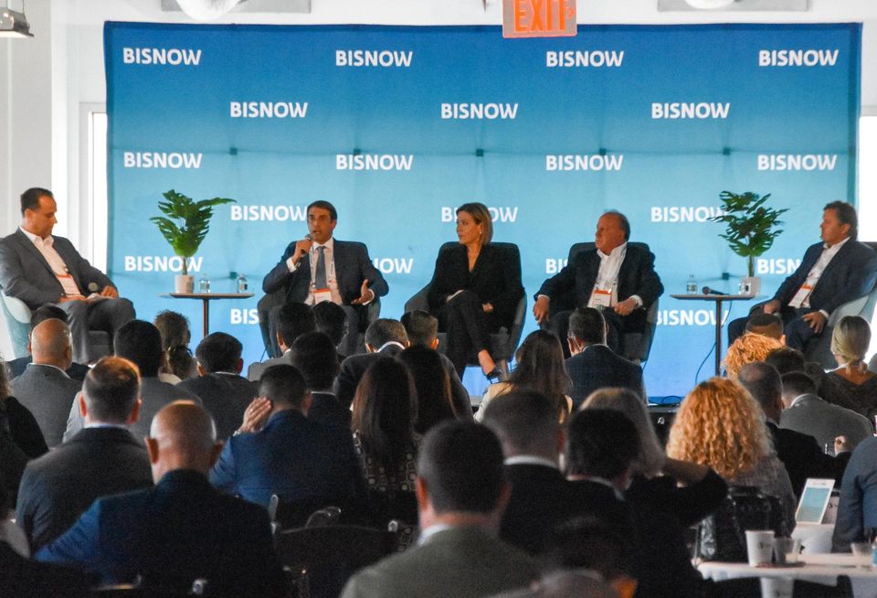 CohnReznick’s Zvi Rafilovich, Melo Group’s Martin Melo, Blanca Commercial Real Estate's Tere Blanca, Arch Amenities Group’s Barry Goldstein and Property Tax Alliance Group’s Tim Hart were part of a panel about Miami’s shifting demographics. …. at Bisnow’s Miami State of the Market conference on Sept. 25, 2024.