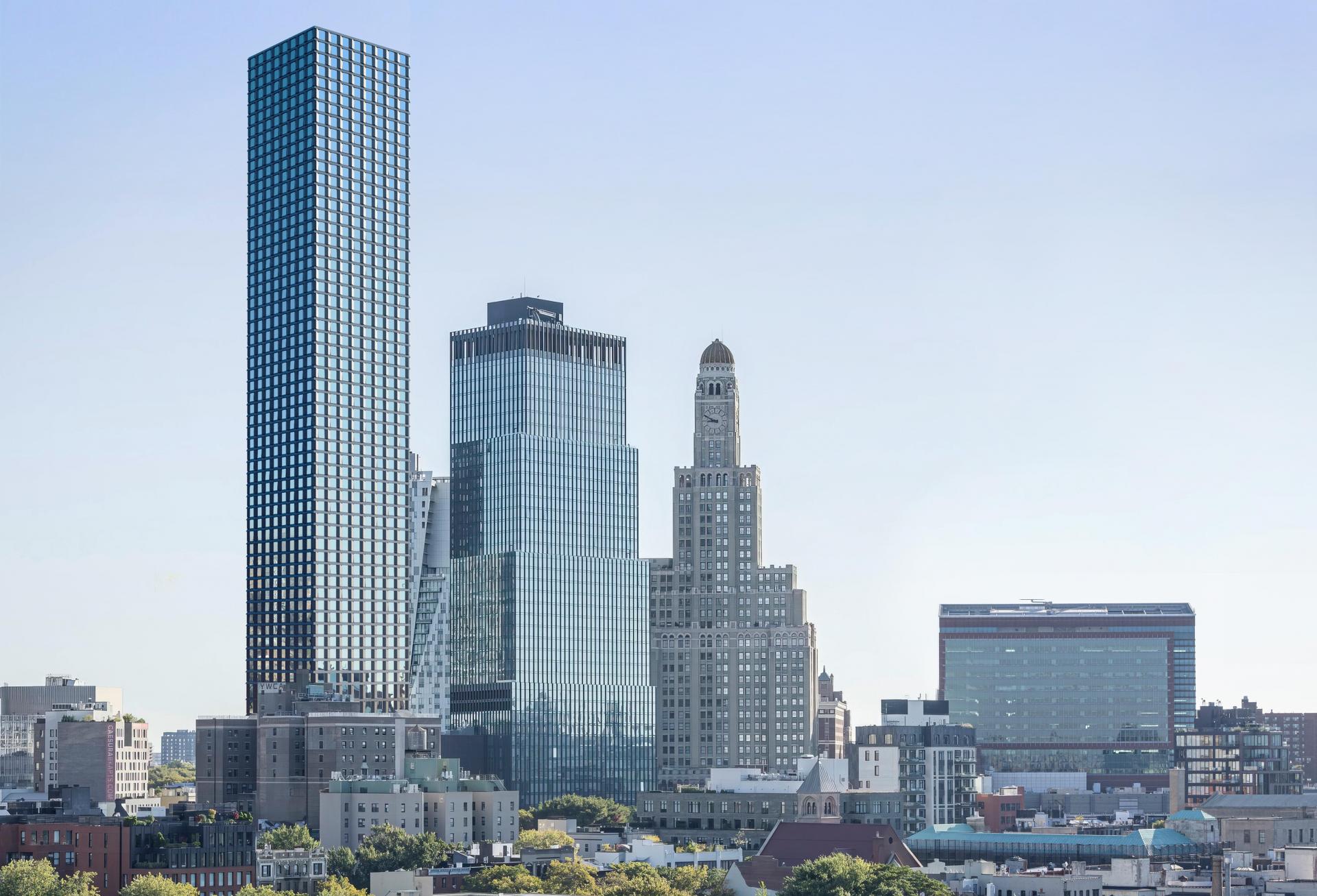 A rendering of One Third Avenue, what could be the world's tallest passive house