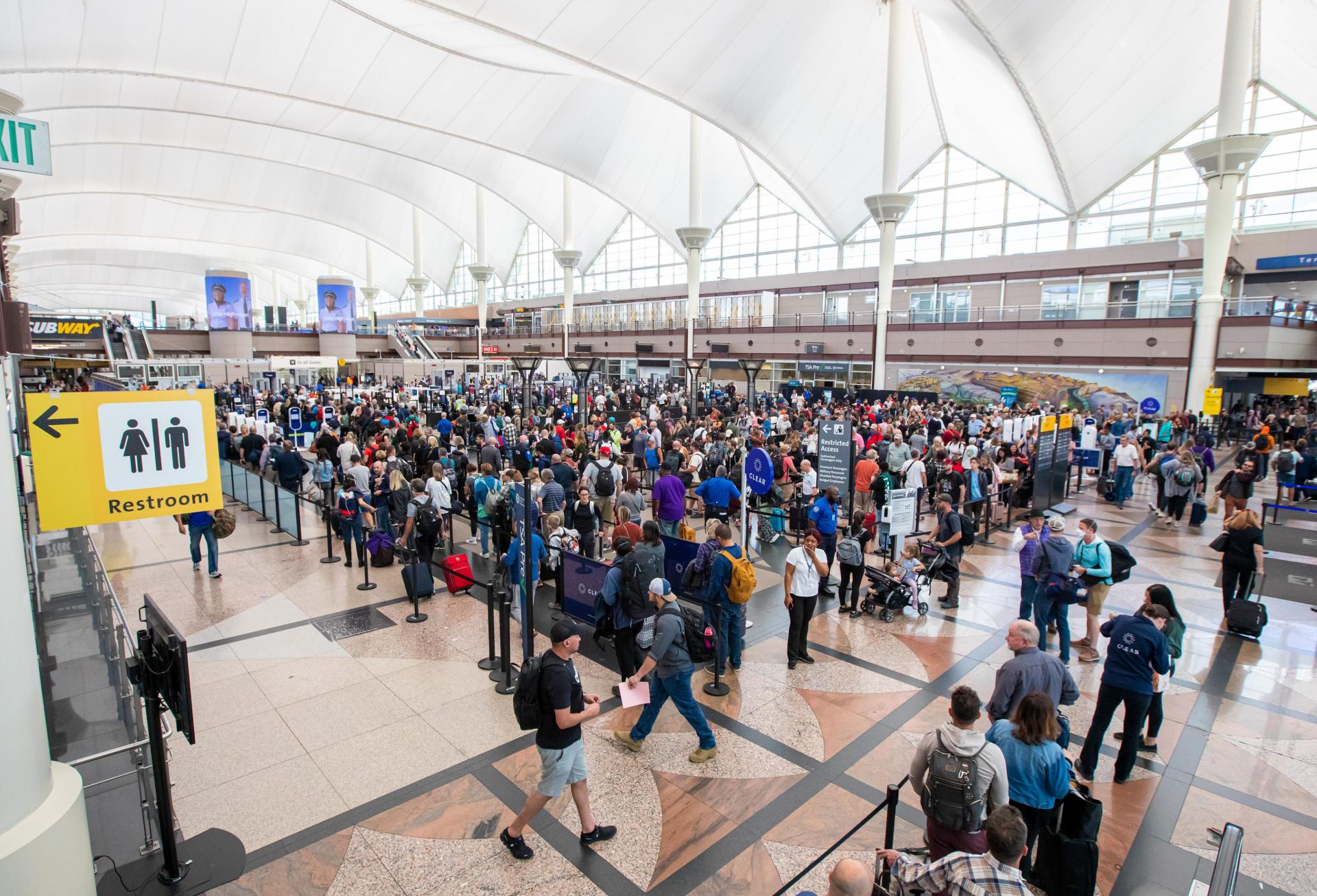 Denver International Airport Opens New Passenger Checkpoint Amid Great Hall Renovation