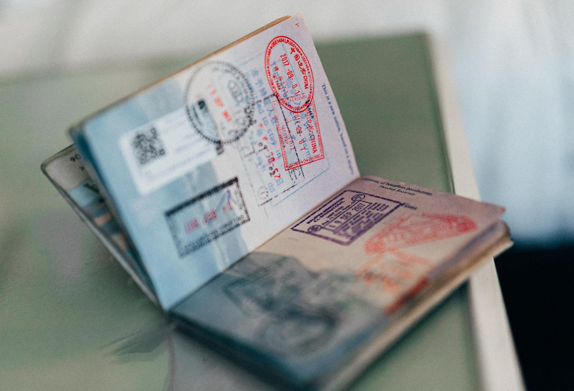 a photo of a passport