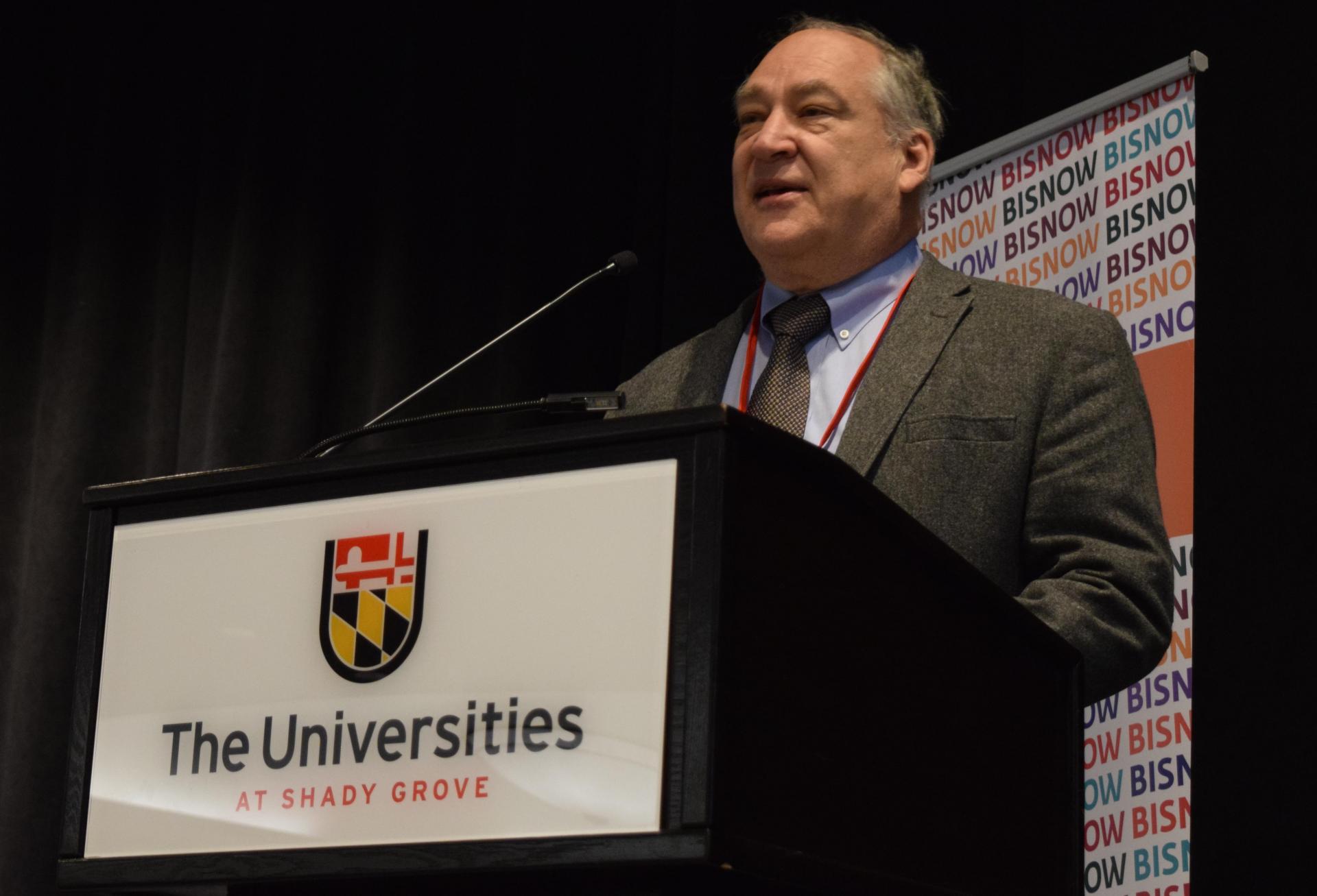 Montgomery County Executive Marc Elrich speaks at a Bisnow event May 3, 2022.