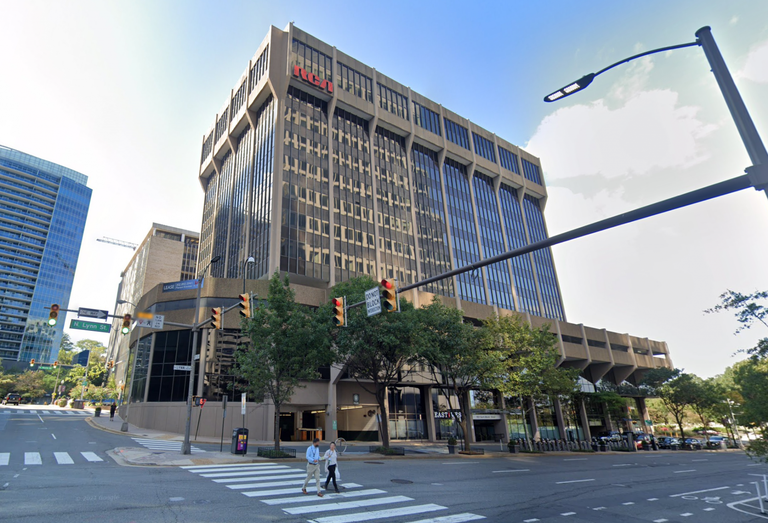 The RCA building at 1901 North Moore St., currently being converted to multifamily.