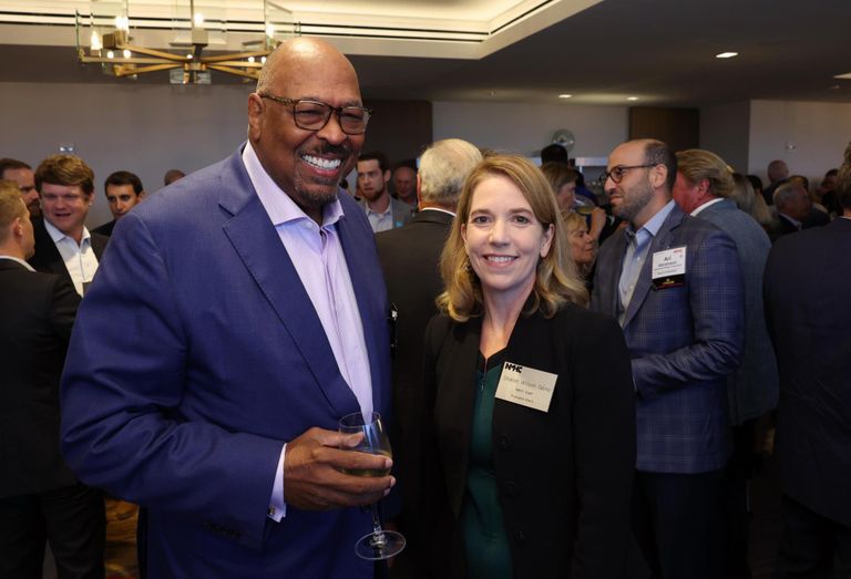 NMHC President Sharon Wilson Géno and Daryl Carter, former NMHC Chair and Founder, Chairman and CEO of Avanath Capital Management