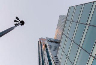 skyscraper from below 