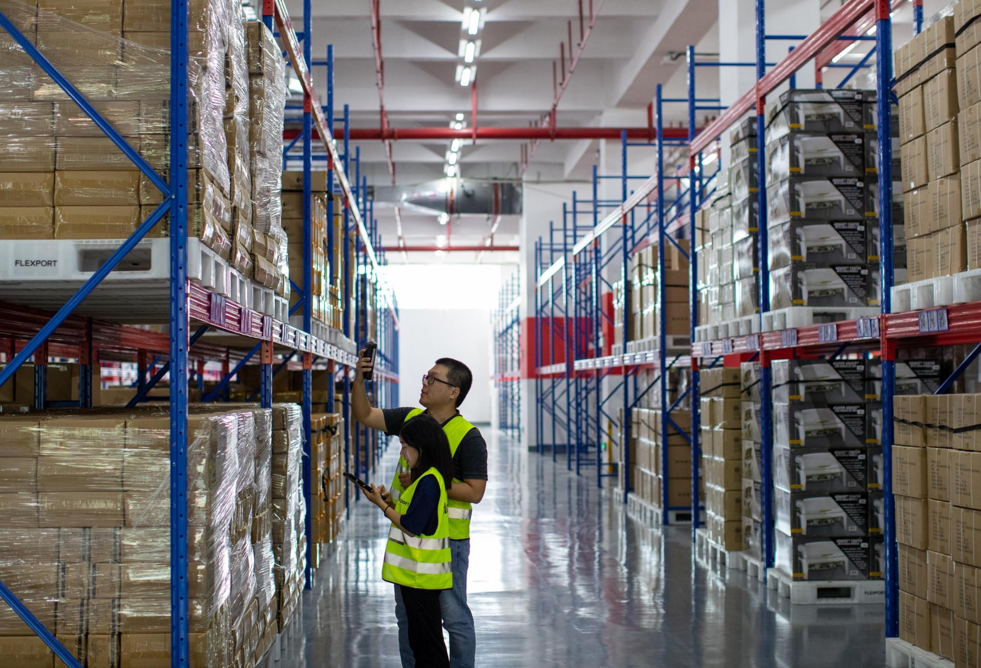 A Flexport warehouse in Shenzen, China.