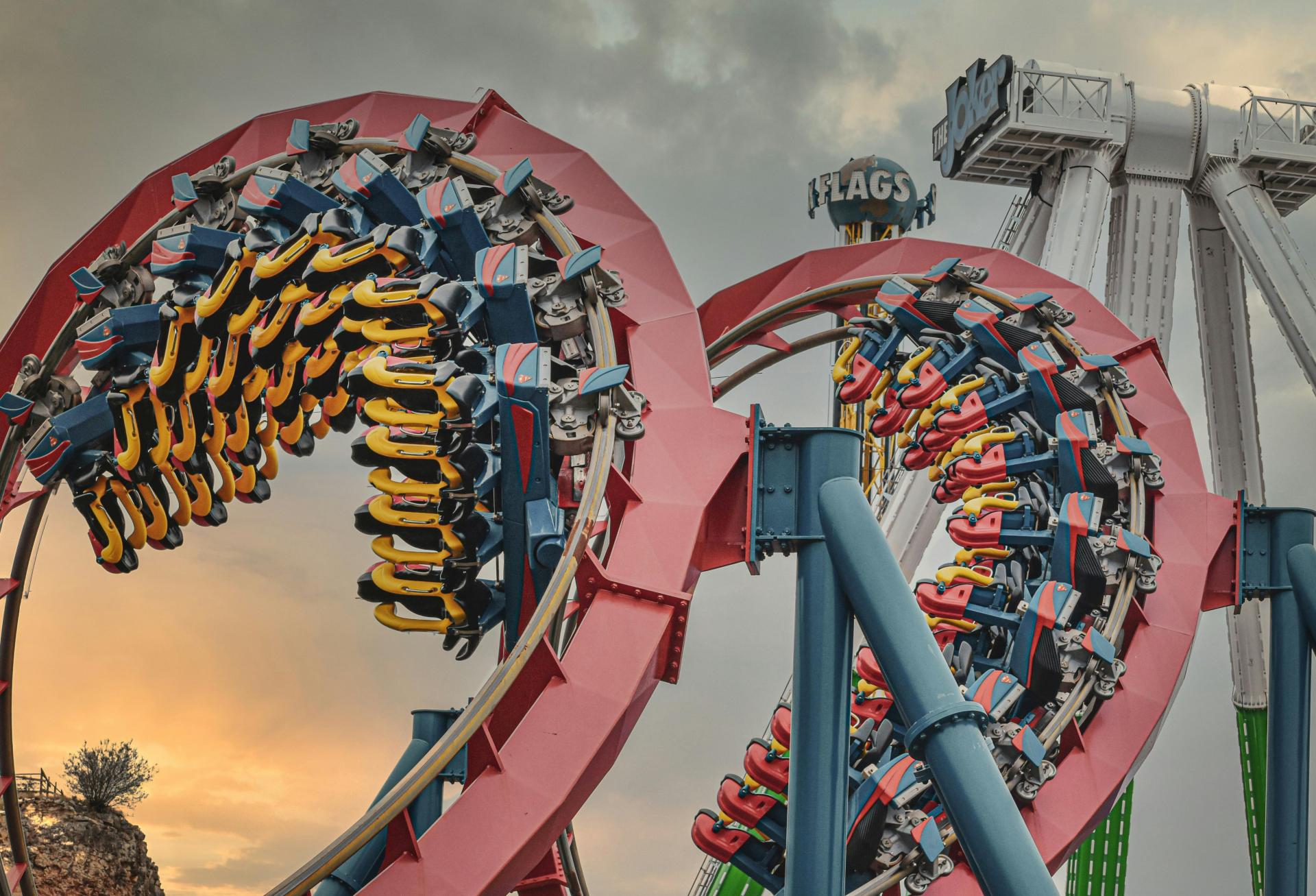 Superman Krypton Coaster located at Six Flags Fiesta Texas.