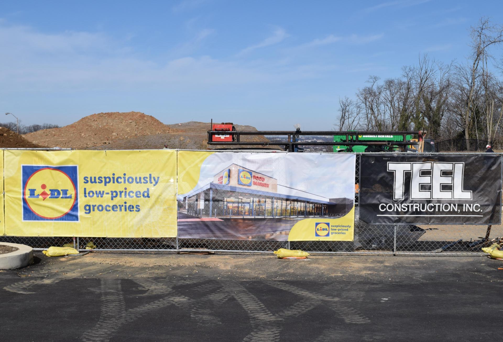 Construction is underway at the Lidl planned to open this year at Skyland Town Center.