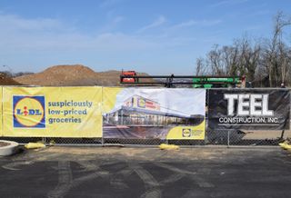 Construction is underway at the Lidl planned to open this year at Skyland Town Center.