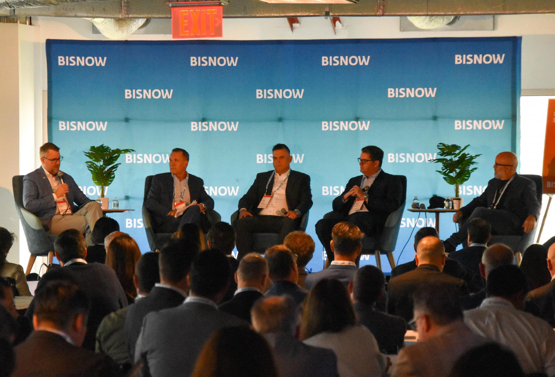 BMO Commercial Bank’s Shawn Oden, Butters’ Malcom Butters, principal at Butters, Hotwire Communications’ Ryan Loftus, Global City’s Adam Adler and BH3’s Daniel Lebensohn discussed construction trends in Miami at the event.

…. at Bisnow’s Miami State of the Market conference on Sept. 25, 2024. 

