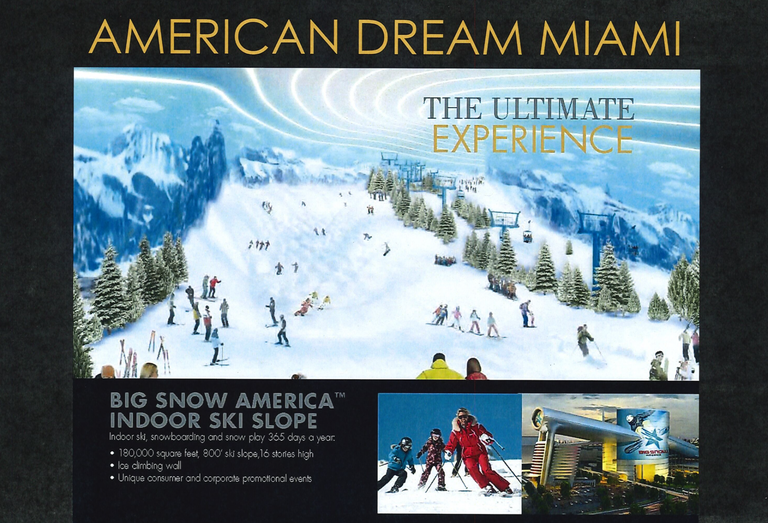 American Dream Miami Mall Ski Slope