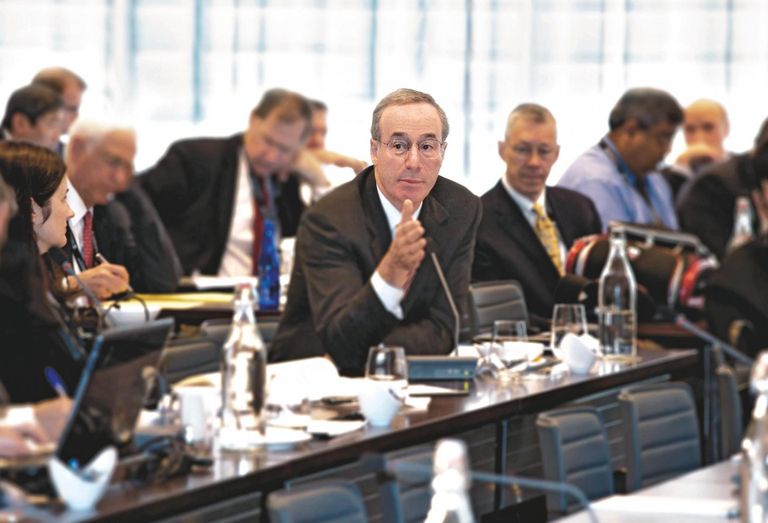 Joel Marcus speaking at an Alexandria Summit in 2011. 
