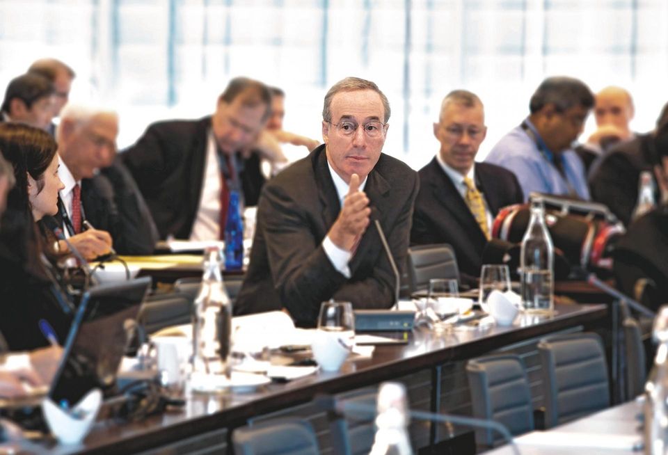 Joel Marcus speaking at an Alexandria Summit in 2011.