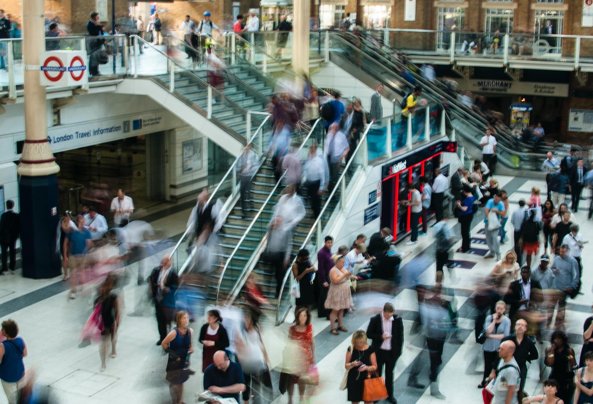 in-store shopping mall shoppers retail stock image stock photo
