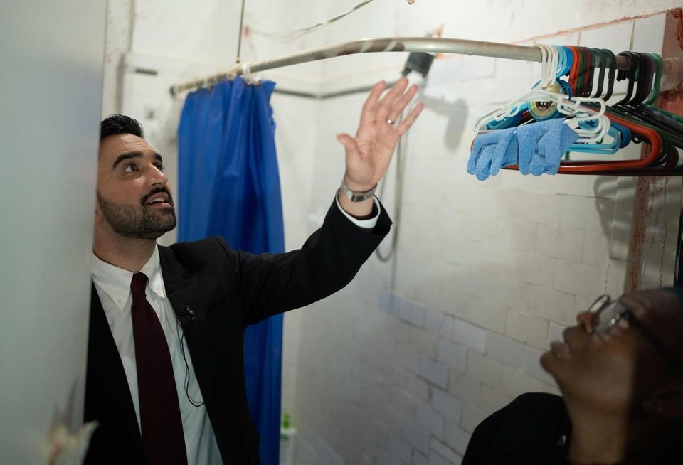 Mayor Zohran Mamdani tours a Pinnacle-owned apartment in Brooklyn on his first day in office