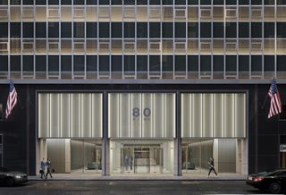 Rendering of renovation at 80 Pine 
