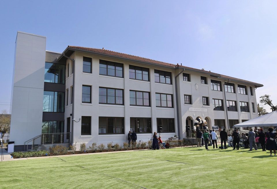 Exterior of Riverside Hospital renovation in Houston.