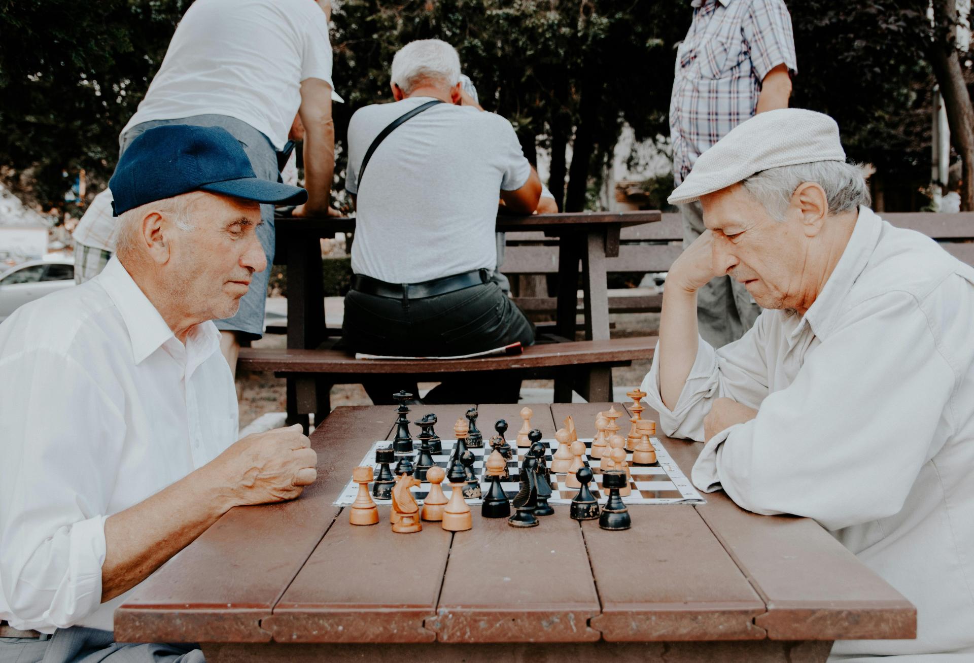 Old Men Playing Chess