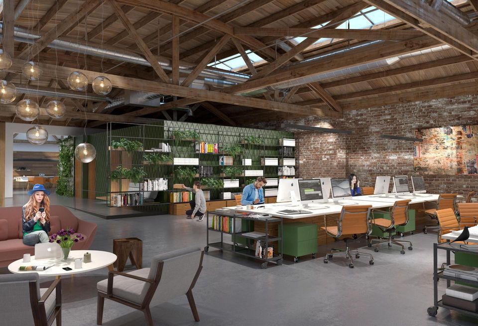 Rendering of Platform mixed-use building at 8888 Washington Blvd. in Culver City