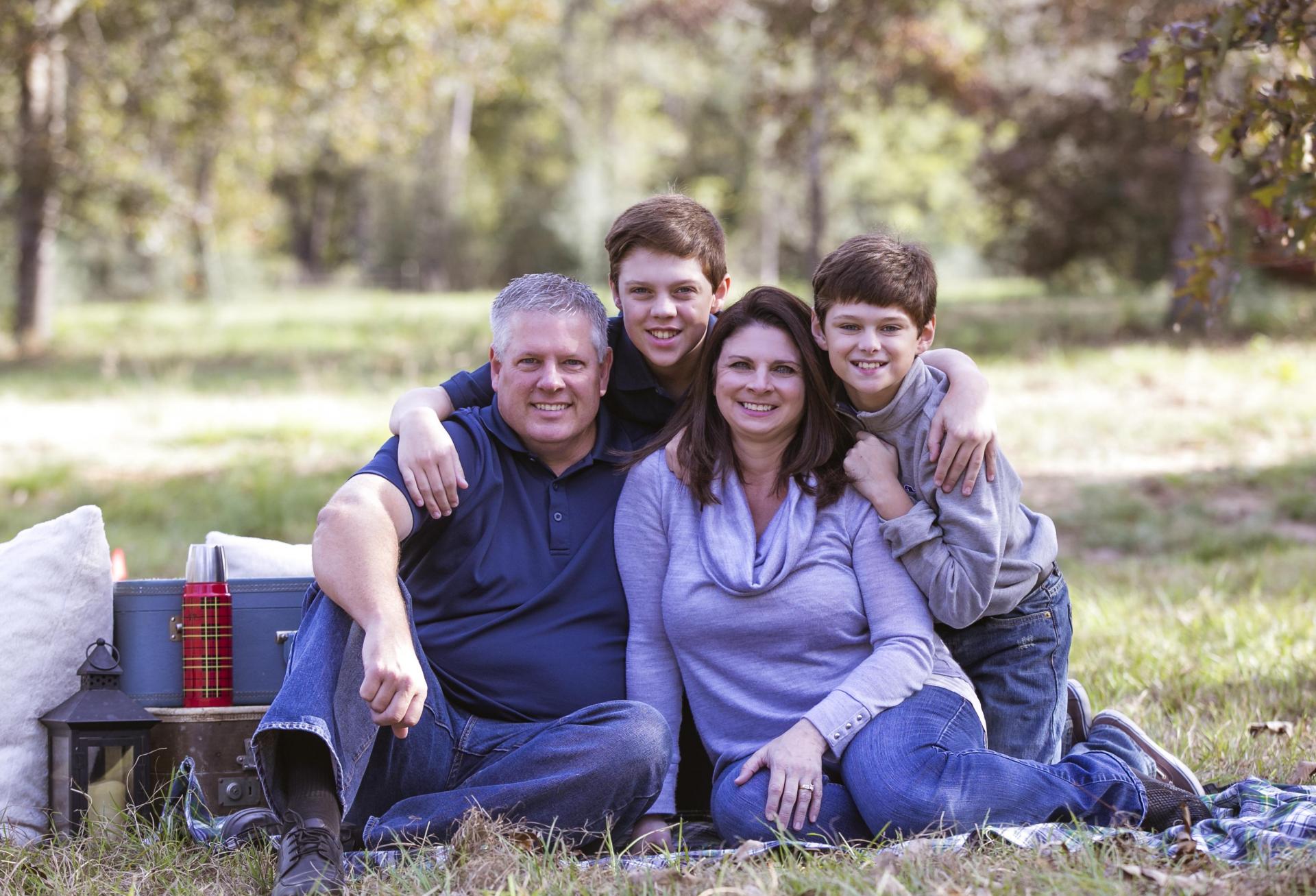Kim Schell and her family 
