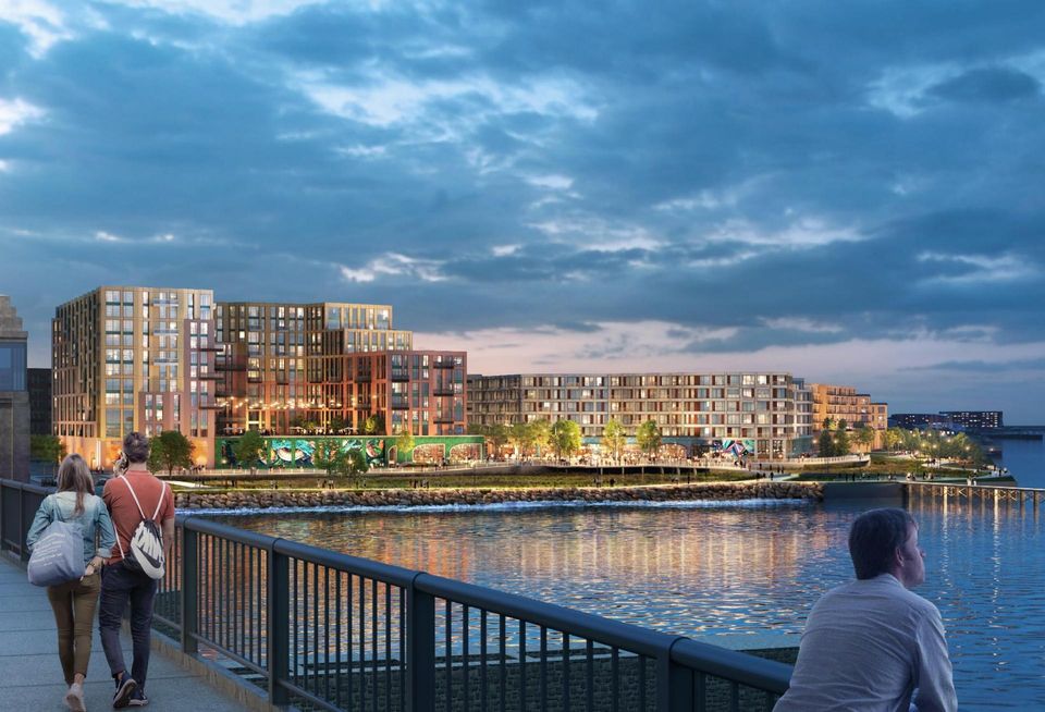 A rendering of Samuels & Associates' 830 Lynnway development in Lynn.
