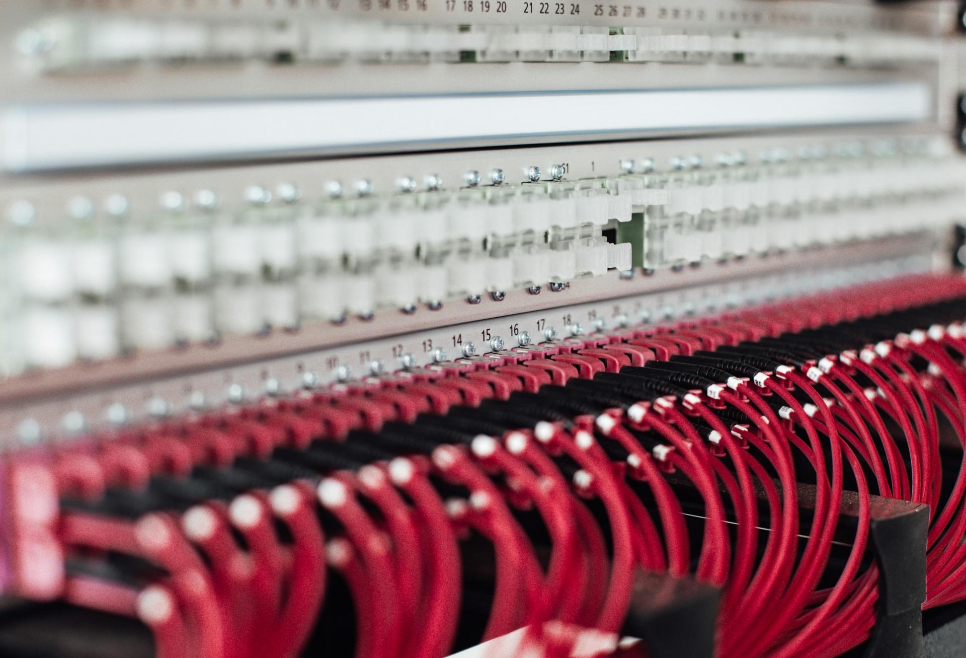 Ethernet Cords Server Rack Data Center