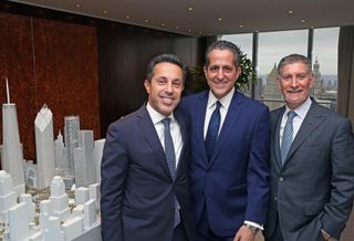 Silverstein Properties' Tal Kerret, Dino Fusco and Marty Burger at the firm's 7 World Trade Center office.