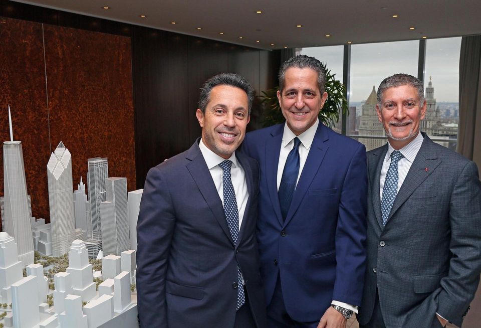 Silverstein Properties' Tal Kerret, Dino Fusco and Marty Burger at the firm's 7 World Trade Center office.
