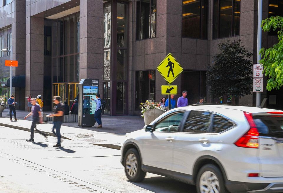 IKE Smart City interactive digital kiosk in Cleveland, Ohio