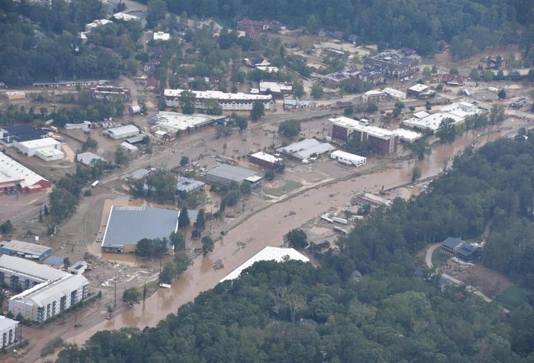 North Carolina Damage of Hurricane Helene 2024