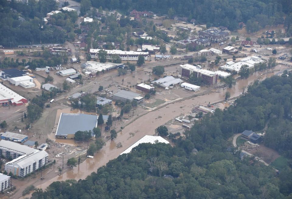 North Carolina Damage of Hurricane Helene 2024