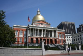 The Massachusetts State House.