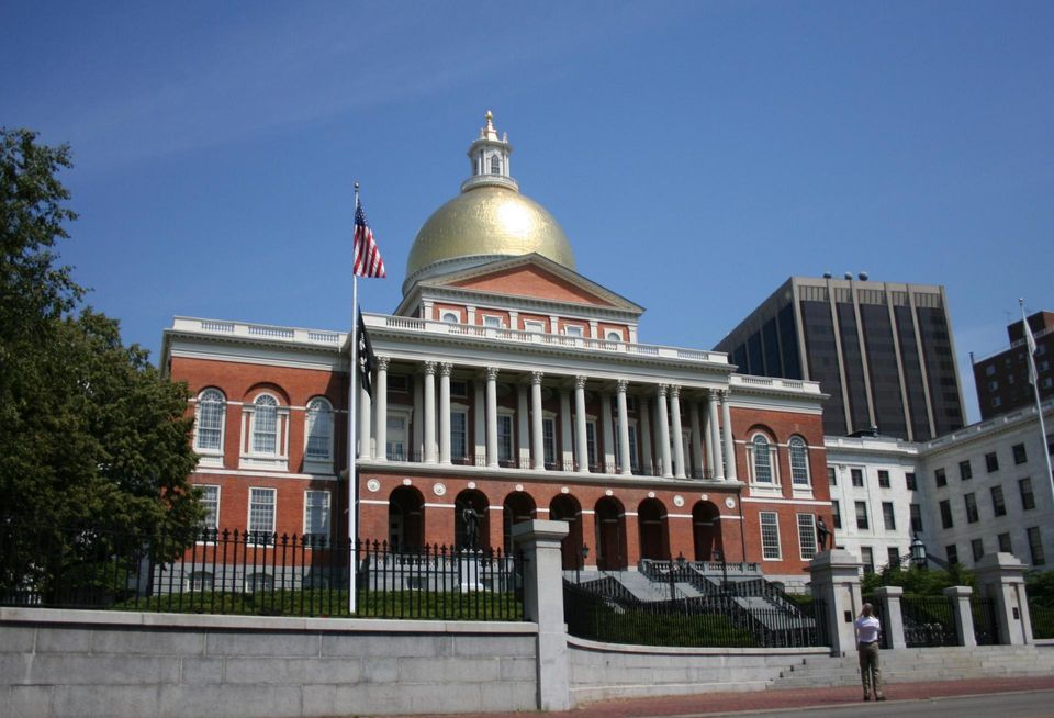 The Massachusetts State House.