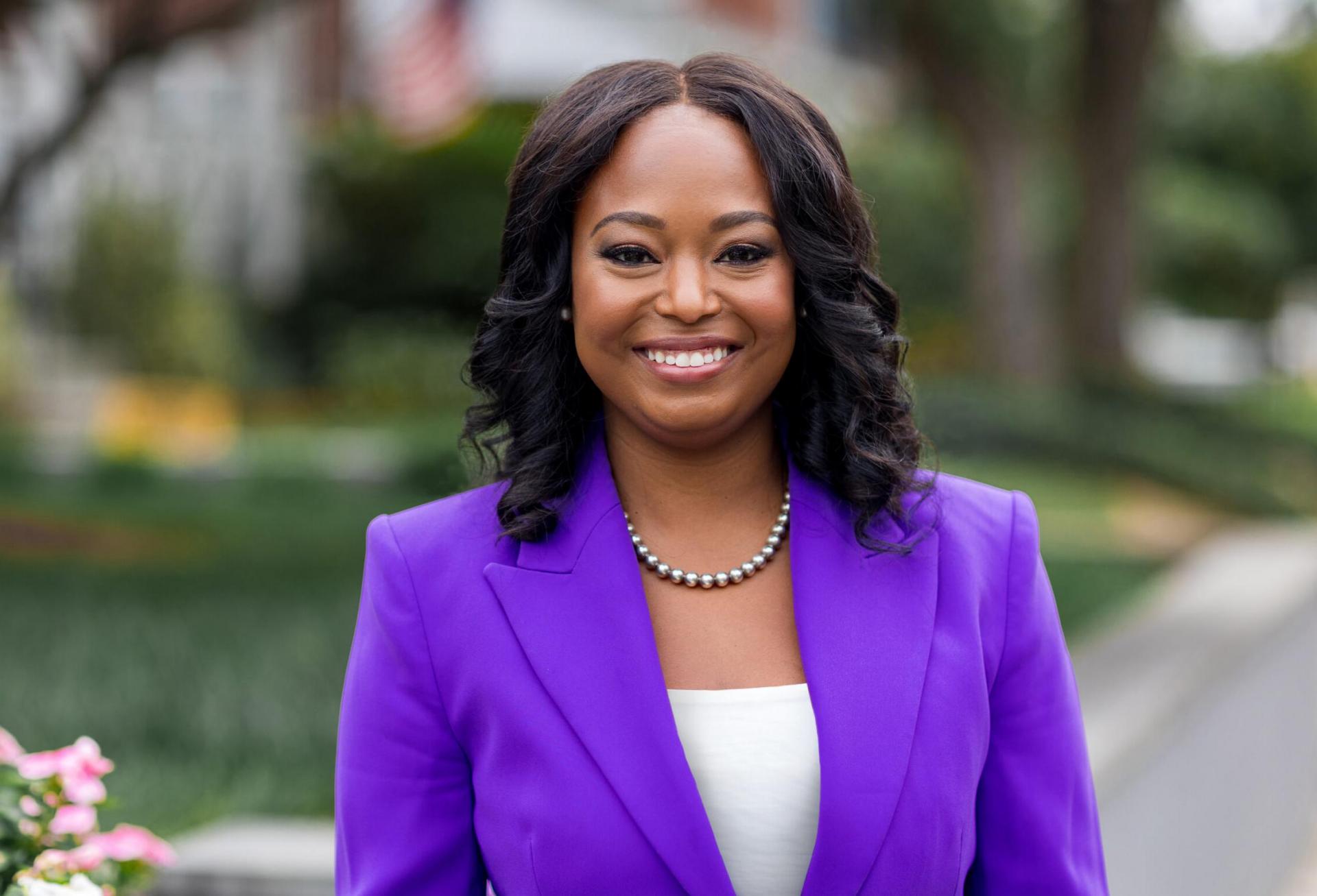 Official portrait of DC City Councilor Janeese Lewis George taken on September 30, 2023.