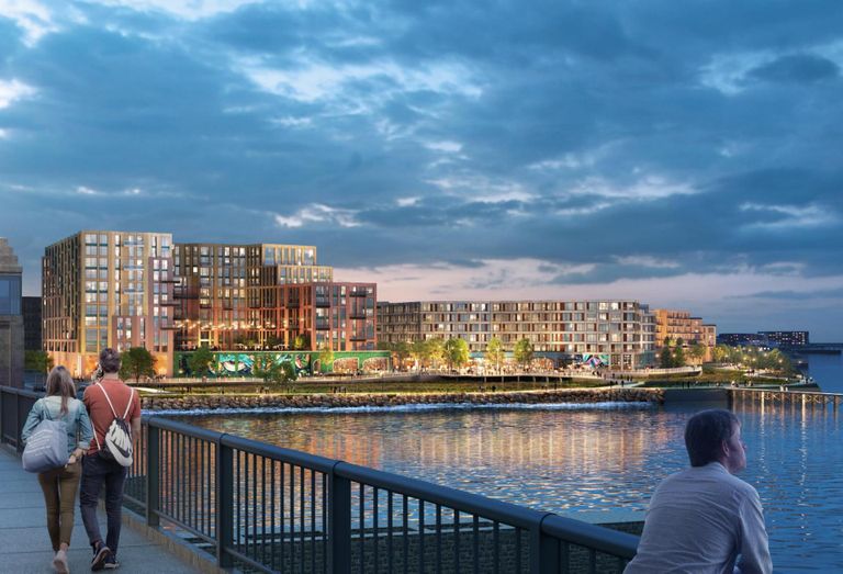 A rendering of Samuels & Associates' 830 Lynnway development in Lynn.