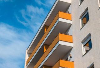 Apartment building apartment balconies