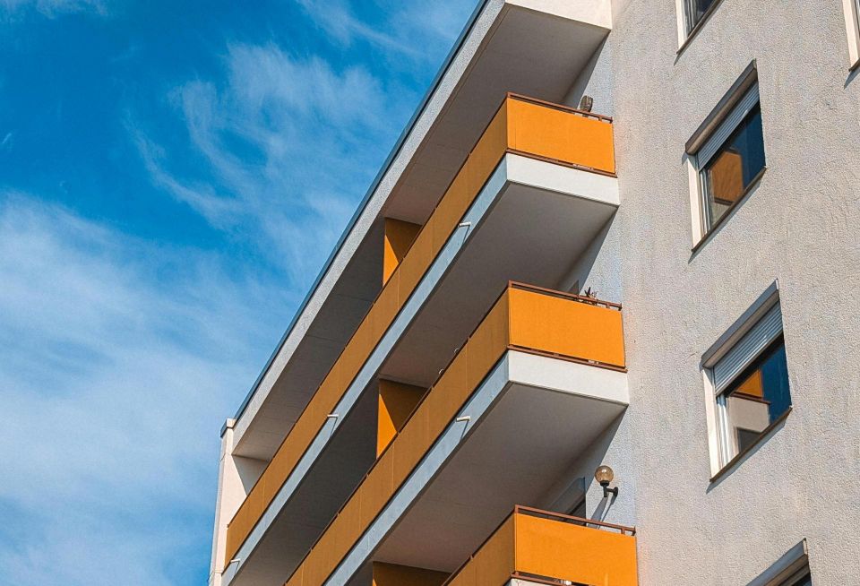 Apartment building apartment balconies