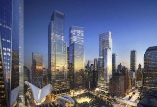 A rendering of the planned 5 World Trade Center development, which will bring 1,200 residential units — including 400 income-restricted apartments — to Lower Manhattan.