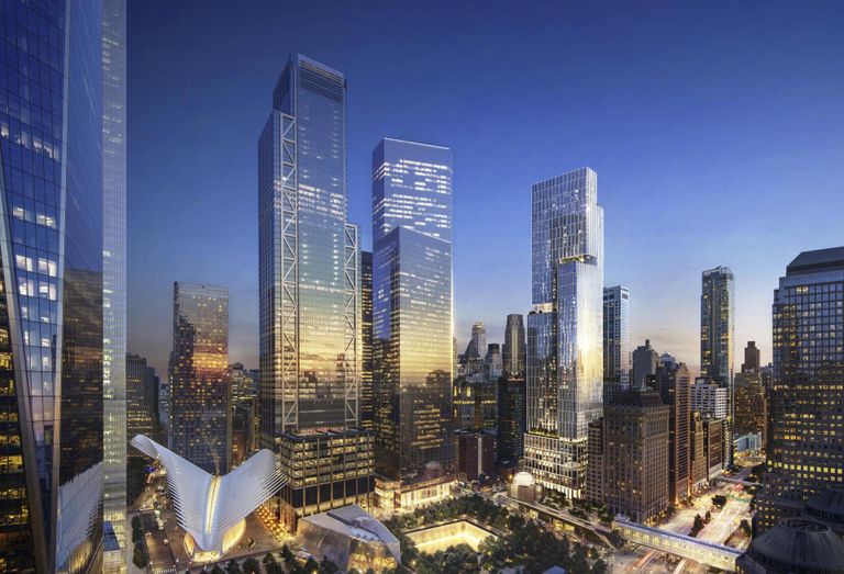 A rendering of the planned 5 World Trade Center development, which will bring 1,200 residential units — including 400 income-restricted apartments — to Lower Manhattan.
