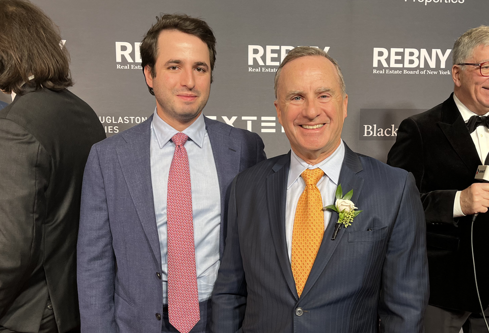 Alex and Hal Fetner of Fetner Properties, on REBNY's red carpet at the 129th annual gala.