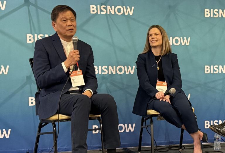 Panelists speaking at Bisnow’s 2026 Houston Master-Planned Communities.